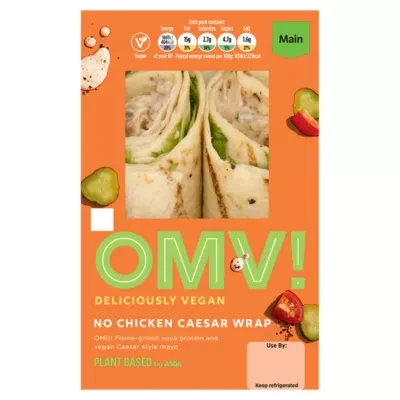 OMV! Deliciously Vegan Plant Based by  OMV! No Chicken Caesar Wrap