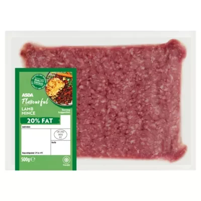 ASDA Flavourful Lamb Mince 20% Fat 500g