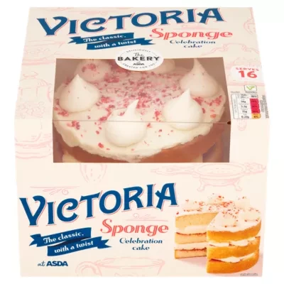 The BAKERY at ASDA The Bakery Victoria Sponge Celebration Cake
