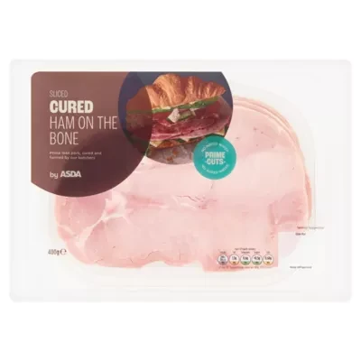 ASDA Sliced Cured Ham on the Bone 400g