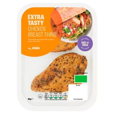 ASDA Extra Tasty Chicken Breast Thins 180g