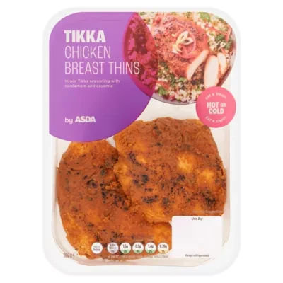 ASDA Tikka Chicken Breast Thins 160g
