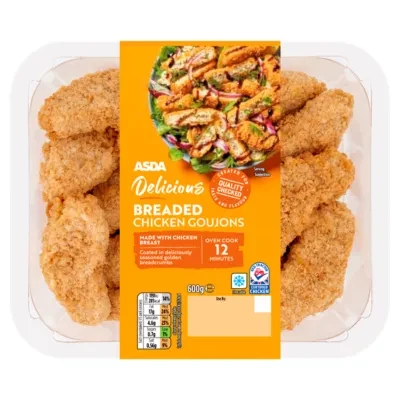 ASDA Delicious Breaded Chicken Goujons 600g