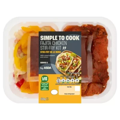 ASDA Simple to Cook Fajita Chicken Stir-Fry Kit 650g