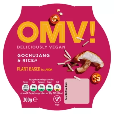 OMV! Deliciously Vegan Plant Based OMV! Gochujang & Rice 300g