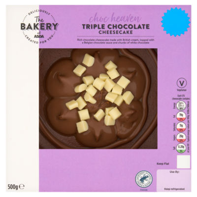 The Bakery at ASDA Triple Chocolate Cheesecake 500g