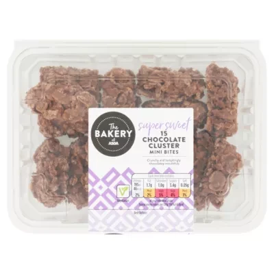 The BAKERY at ASDA The Bakery 15 Chocolate Cluster Mini Bites