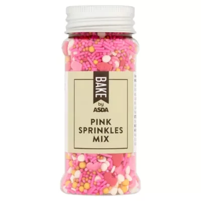 BAKE by ASDA BAKE by ASDA Pink Sprinkles Mix 70g