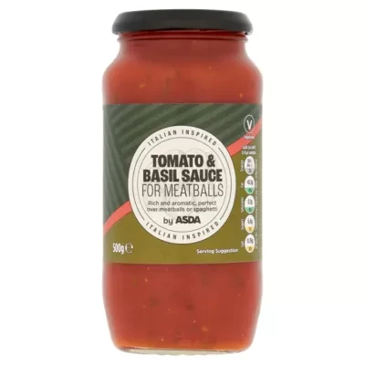 ASDA Tomato & Basil Sauce for Meatballs 500g
