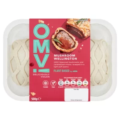 OMV! Deliciously Vegan Plant Based OMV! Mushroom Wellington 500g