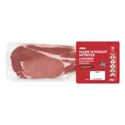 ASDA ASDA 6 Smoked Back Bacon Rashers 240g
