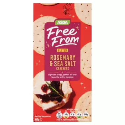 ASDA Free From Rosemary & Sea Salt Crackers 160g