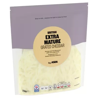ASDA British Extra Mature Grated Cheddar 250g