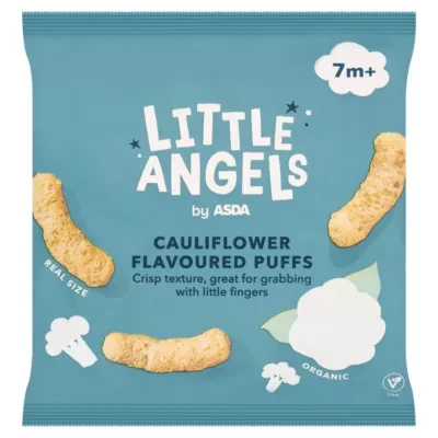 LITTLE ANGELS by ASDA Little Angels Cauliflower Flavoured Puffs 7m+ 15g