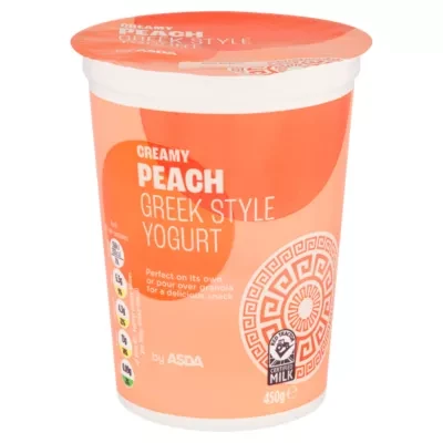 ASDA Creamy Peach Greek Style Yogurt 450g