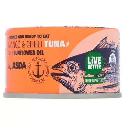ASDA Mango & Chilli Tuna with Sunflower Oil 80g