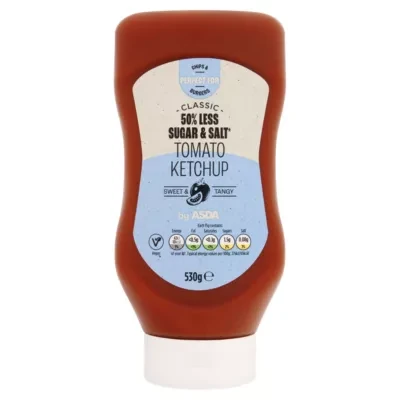 ASDA 50% Less Sugar & Salt Tomato Ketchup 530g