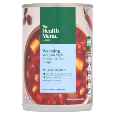 The Health Menu by ASDA The Health Menu Warming Mexican Style Chicken & Bean Soup 400g