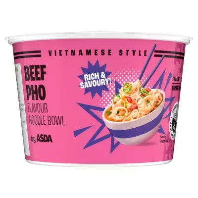 ASDA Vietnamese Style Beef PHO Flavour Noodle Bowl 73g