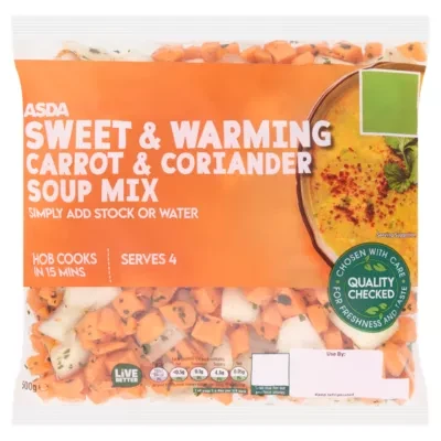 ASDA Sweet & Warming Carrot & Coriander Soup Mix 500g