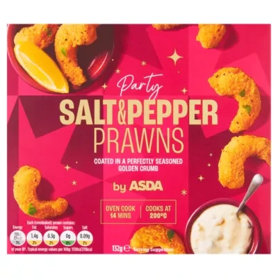 ASDA Party Salt & Pepper Prawns 132g