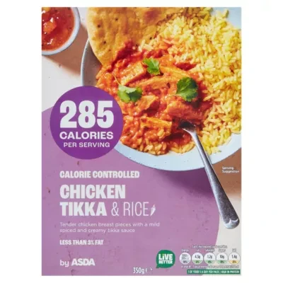 ASDA Calorie Controlled Chicken Tikka with Rice 350g