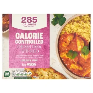 ASDA Calorie Controlled Chicken Tikka with Rice 350g
