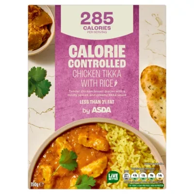 ASDA Calorie Controlled Chicken Tikka with Rice 350g