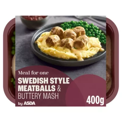 ASDA Swedish Style Meatballs with Buttery Mash 400g