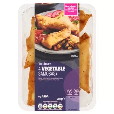ASDA to Share 4 Vegetable Samosas 200g