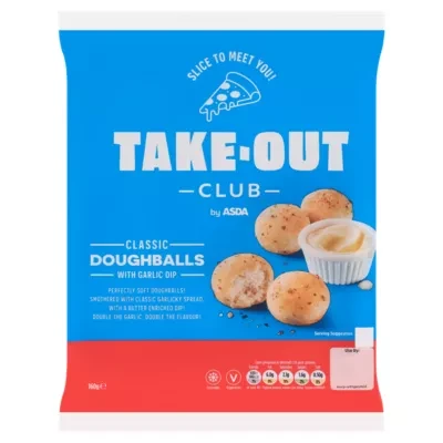 ASDA Take-Out Club by  Classic Doughballs with Garlic Dip 160g
