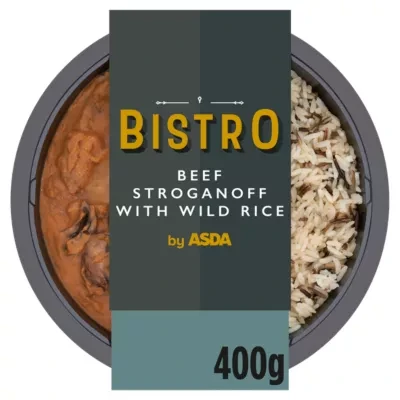 Bistro by ASDA Bistro Beef Stroganoff with Wild Rice 400g