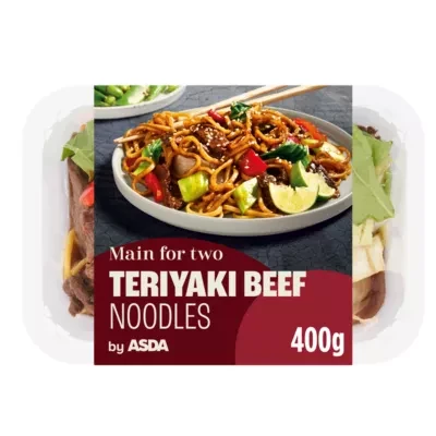 ASDA Main for Two Teriyaki Beef Noodles 400g