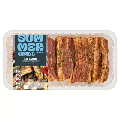 ASDA Spicy Salt & Chilli Pork Belly Slices 800g