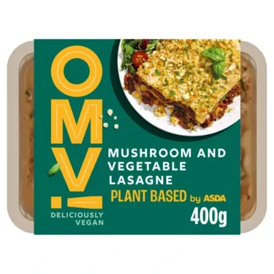 OMV! Deliciously Vegan Plant Based OMV! Mushroom and Vegetable Lasagne 400g
