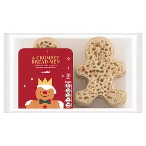 ASDA 4 Crumpet Bread Men