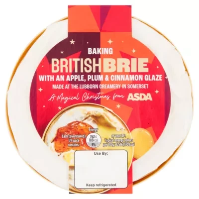 ASDA Classic British Baking Brie with An Apple, Plum & Cinnamon Glaze 250g