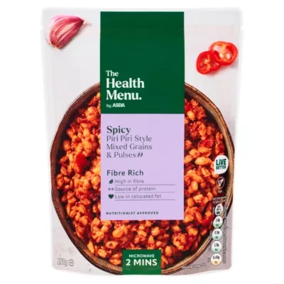 The Health Menu by ASDA The Health Menu Spicy Piri Piri Style Mixed Grains & Pulses 250g