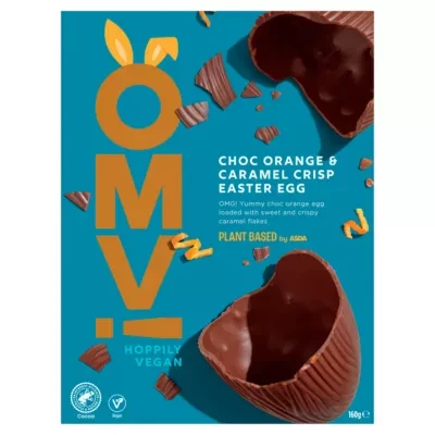 OMV! Deliciously Vegan Plant Based OMV! Choc Orange & Caramel Crisp Easter Egg 160g