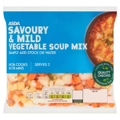 ASDA Savoury & Mild Vegetable Soup Mix 500g