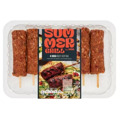 Summer Grill by ASDA 6 BBQ Beef Koftas 360g
