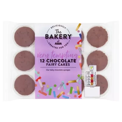 The BAKERY at ASDA The Bakery 12 Chocolate Fairy Cakes