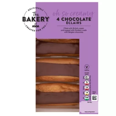 The BAKERY at ASDA The Bakery at ASDA 4 Chocolate Éclairs