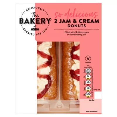 The BAKERY at ASDA The Bakery at  2 Jam & Cream Donuts