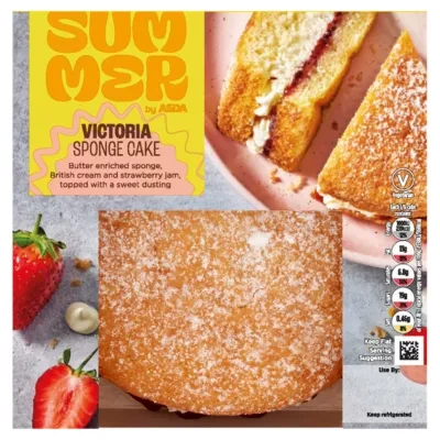 The BAKERY at ASDA Summer by  Victoria Sponge Cake