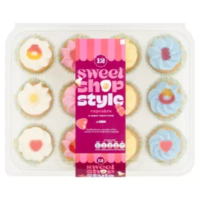 The BAKERY at ASDA The Bakery at  12 Sweet Shop Style Cupcakes