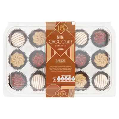 The BAKERY at ASDA The Bakery at  15 Mini Chocolate Cupcakes