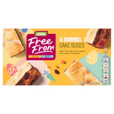 ASDA Free From Free From by  Easter 4 Simnel Cake Slices 190g