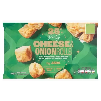 ASDA 25 Party Cheese & Onionrolls 375g