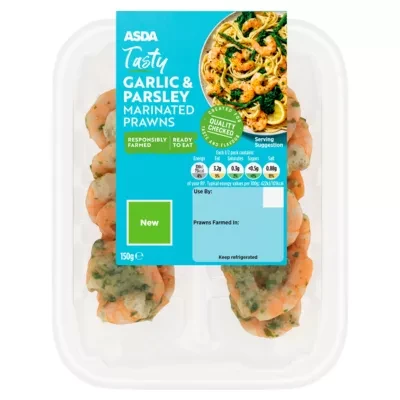 ASDA Tasty Garlic & Parsley Marinated King Prawns 150g